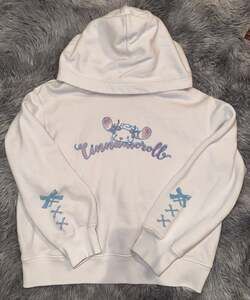 UNIQLO GIRLS SANRIO CHARACTERS CROPPED LONG SLEEVE HOODIE SZ 9-10